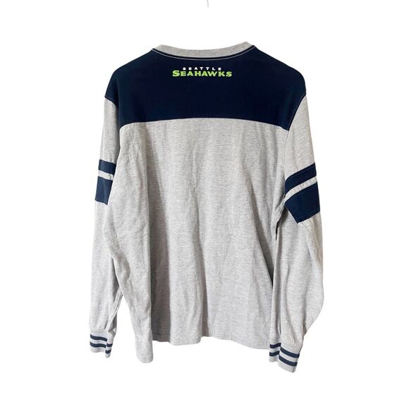 NFL Seattle Seahawks Gray Crewneck Embroidered Long Sleeve Shirt Women’s XL - Picture 3 of 4